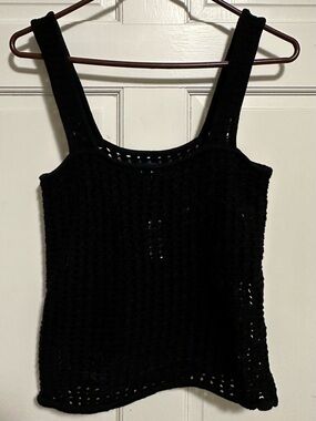Gap Women’s Black Crochet Tank Top